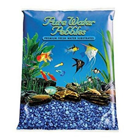 WORLD WIDE IMPORTS 5 oz Purewater Pebble Aquarium Gravel, Marine Blue - 6 Pieces 29547